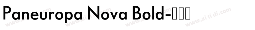 Paneuropa Nova Bold字体转换